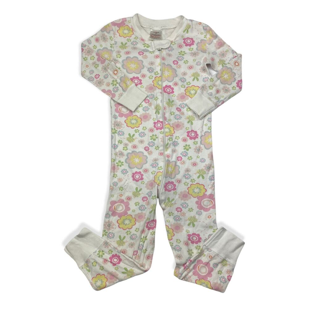 Hanna Andersson One Piece Floral Pajamas